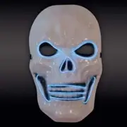 Loftus Adult Light-Up Skull Skeleton Scary Casper Night Mask Halloween Costume