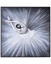 StyleCraft Zuri Lead Dancer I Handpainted Framed Canvas Wall Art