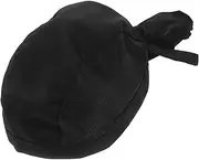 Chef Hat Washable Women's Cotton Baotou Black/615