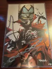 Spawn Metal Print by Stephen Segovia, signed by Stephen Segovia 1/30 11 x 17