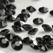 Bulk Buy of 1500 Black Acrylic Diamond Gems for Table Scatter