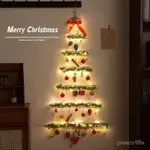 ✨精選傢具🏡墻麵聖誕樹 傢用客廳墻掛 裝扮聖誕節 藤條裝飾品 掛件掛飾 套餐髮光樹