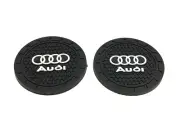 2 pk Cup Holder Insert Silicone Coaster Set for Audi