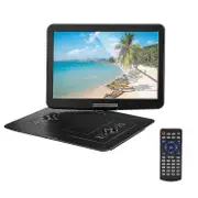 22" Portable Dvd Player With 15.6 Inch Rotation Screen 1366x768 Hd, 3500mah Battery, Stereo Sound, Regions Free,vcd/dvd/cd/mp3/mp4(black)