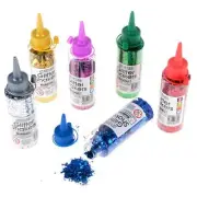 6 Colorful Flakes Glitter Resin Art Children Art Shaker Glitter Bottle Creative