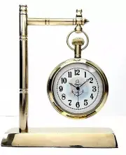 Vintage Brass Desk Clock Table Clock Antique Nautical Clock Brass