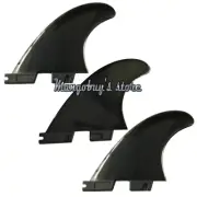 3PCS/Set Fiberglass Black Green Surfboard Fin Thruster G5 FCS II Fins Surf