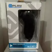 Wii/ Wii U Black Nunchuk New In Box Sealed Nunchuck, wired controller