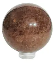 Strawberry Quartz Sphere - Stand Included - H