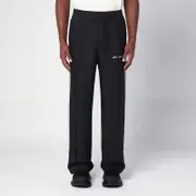 [Palm Angels] Anthracite grey linen sports trousers XL Grey