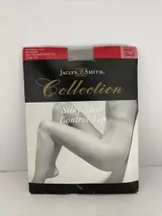 Jaclyn Smith Collection Silky Sheer Control Top Pantyhose Size B Mist Beige