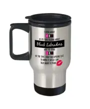 Black Labradors Travel Mug, Black Labradors Tumbler