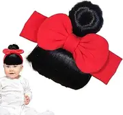 YAVQVIN Baby Bangs Wig Headband - Toddler Bangs Wig Headband - Breathable Comfortable Hair Accessories for Festivals Stage Performances Parent-child