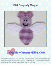 Dragonfly Magnet-Plastic Canvas Pattern or Kit