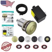 Elegant Brushed Gold Garbage Disposal Air Switch - Easy Plug-in Installation