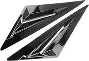 Rear Side Window Louver 1/4 Quarter Window Spoiler Panel Compatible for Hyundai Elantra 2021 Modification Car Accessories Replacement(Version B1)