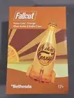 Fallout Nuka Cola Orange Glass Rocket Bottle & 10 Bottle Caps Replica NEW