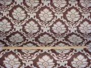 16-7/8Y DURALEE FORMENTARA FLORAL DAMASK PRINT DRAPERY UPHOLSTERY FABRIC