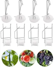 Tomato Rollerhook Trellis, 6Pcs Tomato Roller Hooks Plant Roller Hooks with 15M