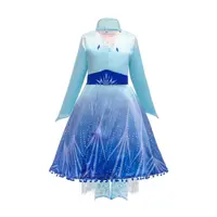 在飛比找樂天市場購物網優惠-公主裙爆款冰雪奇緣2艾莎公主套裝女童cosplay連衣裙