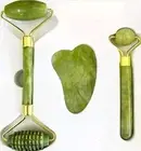 Gua Sha & Jade Roller Set, 3 in 1 Facial Massage Skin Care Tools