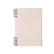 A6 Spiral Notebook, 60 Lined Pages, 120 White Sheets, Pink Cover, Wrist Comfy De