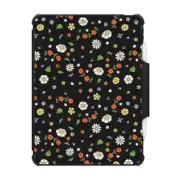 iPad Pro 12.9-inch (5th/6th gen) Impact Folio Case Flower Power Black iPad Case by Martina Martian