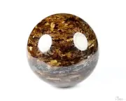 2.0" Shimmering Bronzite Hand Carved Crystal Ball/Sphere, Crystal Healing