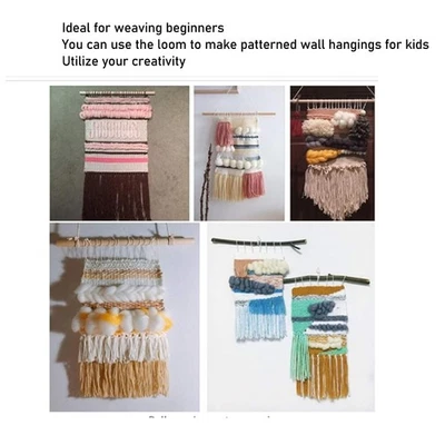 ˜Tapestry Simple DIY Craft Wooden Weaving Kit Accessories