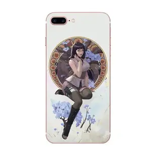 日系女神火影忍者日向雛田適用iPhone8plus/6S蘋果7P手機殼保護套