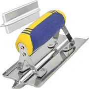 Concrete Groover Tool - Heavy Duty Hand Edger for Cement Finishing, Curved Edge Trowel | Stainless Steel Concrete Trim Tool, Efficient Edging Rivet Masonry Edging Tool for Sidewalks and Floors