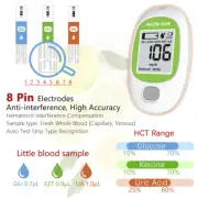 Glucose Ketone Uric Acid Meter Monitor Diabetes Gout Ketogenic Test Tester