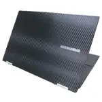 【EZSTICK】ASUS VIVOBOOK FLIP TP470 TP470EZ 黑色卡夢紋機身貼(含上蓋貼、鍵盤週圍貼、底部貼)