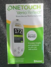 One Touch Verio REFLECT Blood Glucose Monitoring System Bluetooth