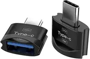 OTG USB C to USB Adapter, Type-C Male to USB 3.0 Female Converter, Thunderbolt 4 Compatible for MacBook Pro, iPad, Microsoft Surface, Galaxy S20/S21/S22/S23 (Black)