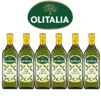 在飛比找momo購物網優惠-【Olitalia 奧利塔】純橄欖油1000mlx6瓶(禮盒