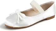 [JOEupin] Women’s Round Toe Ballet Flat Elastic Strap Comfortable Flats Shoes Slip On Casual Dress Shoes