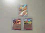 Lot of 3 Pokemon Kilat Rasi Promo SV-P CHARIZARD CHARMANDER TCG INDONESIA