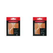6pc Target K-Flex No 2 Dart Flight & Shaft Short 19mm - Neon Orange