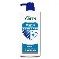 在飛比找樂天市場購物網優惠-GREEN綠的 男性抗菌沐浴乳-運動修護 清爽麝香(850m