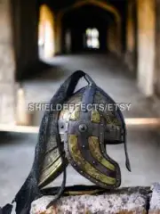 Medieval Hardened FENCES WICKES Norman Viking Helmet, Steel Helmet, Knight Turin