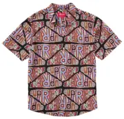 FW20 SUPREME PERSPECTIVE RAYON S/S SS SHIRT BLACK MULTICOLOR SZ XL (Bin #4)