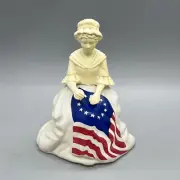 Vintage Avon Betsy Ross Figurine Sonnet Cologne Perfume Bottle 1976