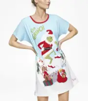 Peter Alexander Womens Christmas The Grinch Sleep Tee Nightie Medium NWT