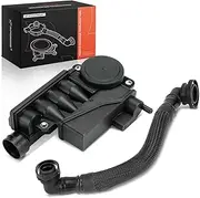 A-Premium Crankcase Oil Separator Replacement for Audi Q7 2007-2010 S6 2007-2011 S8 2007-2009 Volkswagen Touareg, 4.2L 5.2L, With Hose