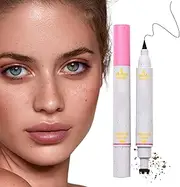 Freckles Stamp | Speckles Pen | Waterproof Long Lasting 2-In-1 Faux Freckles Stamps Eye Liner for Women and Girls Beauty Cosplay Makeup Tool