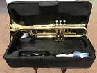 BRAND NEW TRUMPET Bb GOLD WITH CASE - SCHOOL STUDENT BEST QUALITY