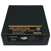 Lineco Museum Archival Storage Box, Drop Front Design, 3" Deep Acid-Free