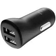 Comsol 2 Port USB Car Charger 17W Black