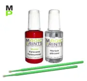 Paint Set Suitable for Mercedes, Farbnr 3590/590 Fire Opal + Clear Varnish